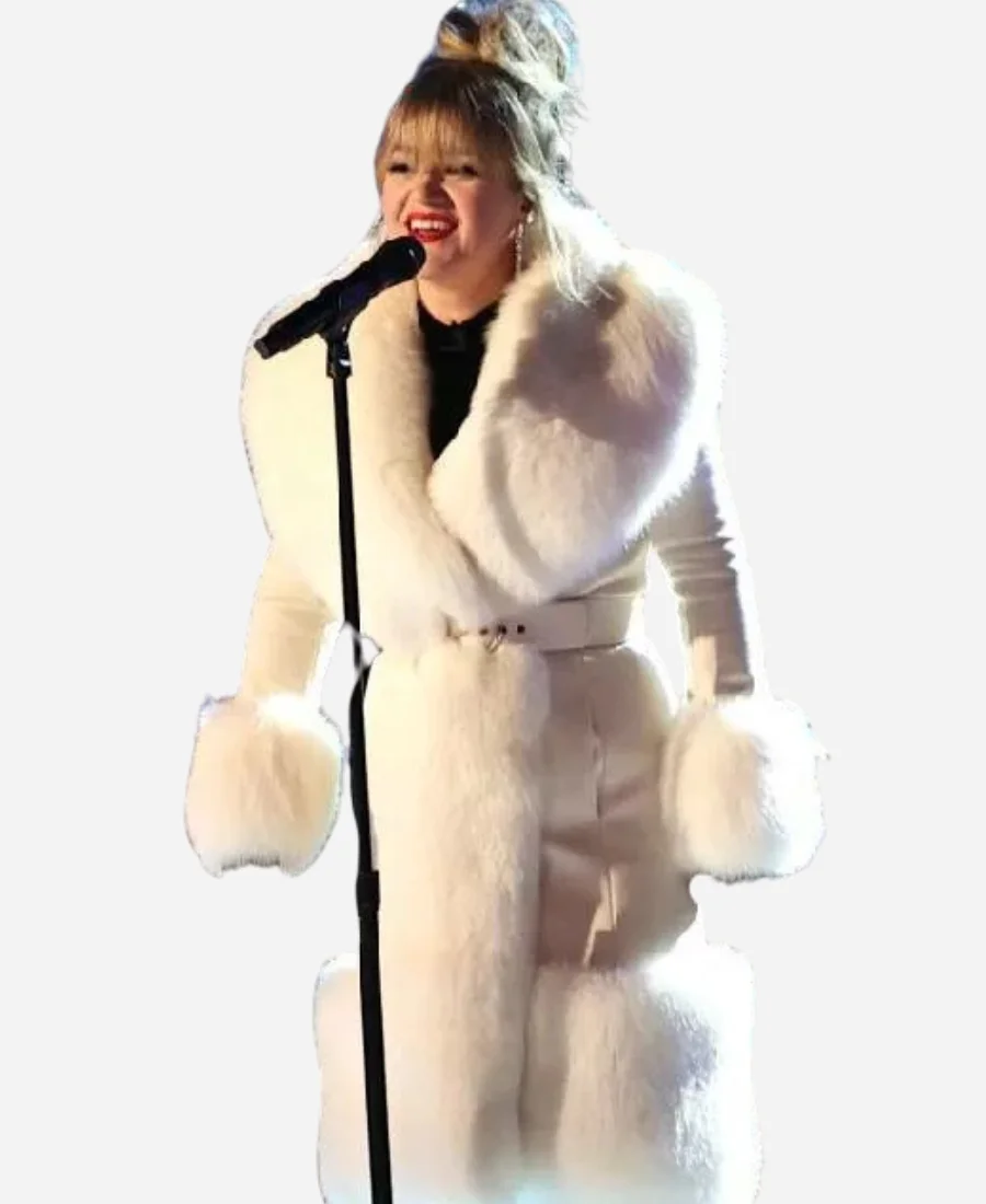 Kelly Clarkson White Coat Kelly Clarkson White Coat