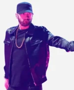 MTV Music Awards Eminem Black Leather Jacket For Sale