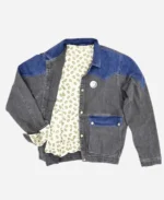 Marty Mcfly Back to The Future Blue Denim Jacket For Sale
