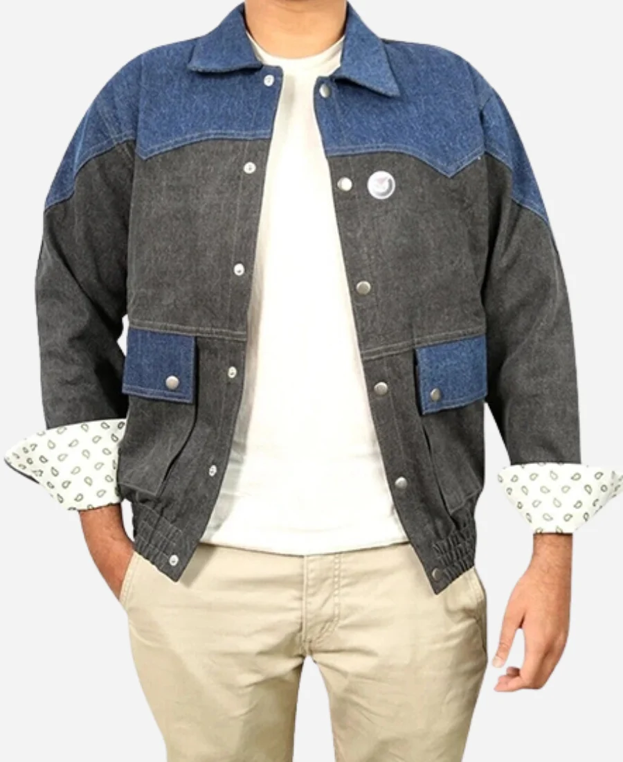 Marty Mcfly Back to The Future Denim Jacket Marty Mcfly Back to The Future Denim Jacket