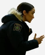 Melanie Scrofano Revival Season 1 2025 Dana Cypress Black Fur Jacket