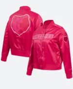 Memphis Grizzlies Letterman Varsity Triple Pink Jacket For Sale