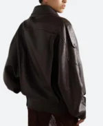 NYC 2025 Jessica Alba Brown Leather Jacket