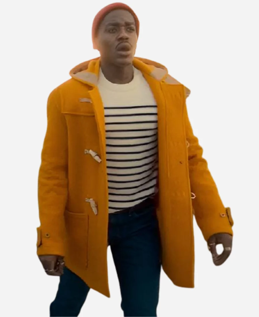 Ncuti Gatwa Doctor Who Duffle Yellow Coat For Sale Ncuti Gatwa Doctor Who Duffle Yellow Coat For Sale