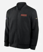Nike 2025 Rivalries 49ers Sideline Bomber Jacket