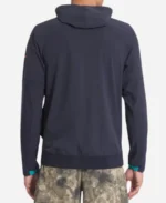 Nike Miami Dolphins Pitch Blue 2025 Rivalries Collection Sideline Anorak Half-Zip Hoodie Jacket