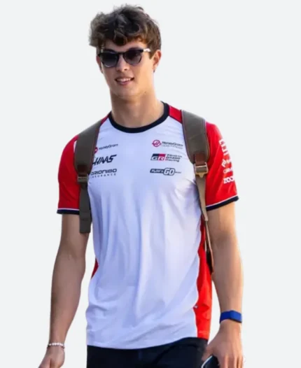 Oliver Bearman Formula 1 Grand Prix Of Italy Red & White T-Shirt