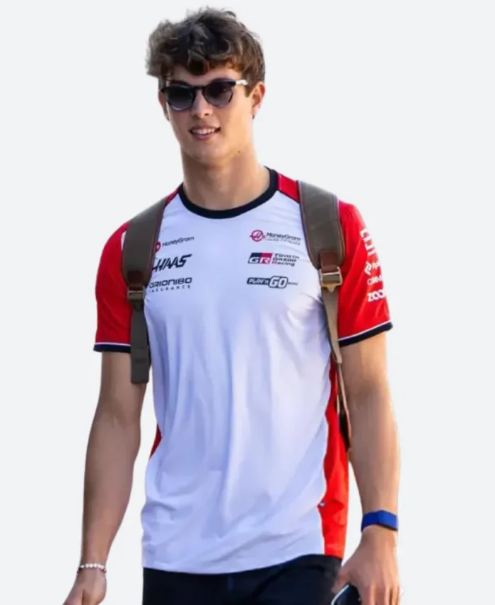 Oliver Bearman Formula 1 Grand Prix Of Italy Red & White T-Shirt