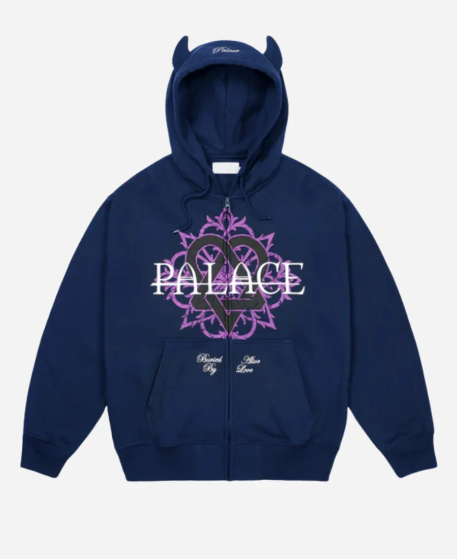 Palace Skateboards x HIM Tri Gram Hoodie Palace Skateboards x HIM Tri Gram Hoodie