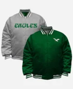 Philadelphia Eagles Mitchell & Ness Reversible Jacket For Sale