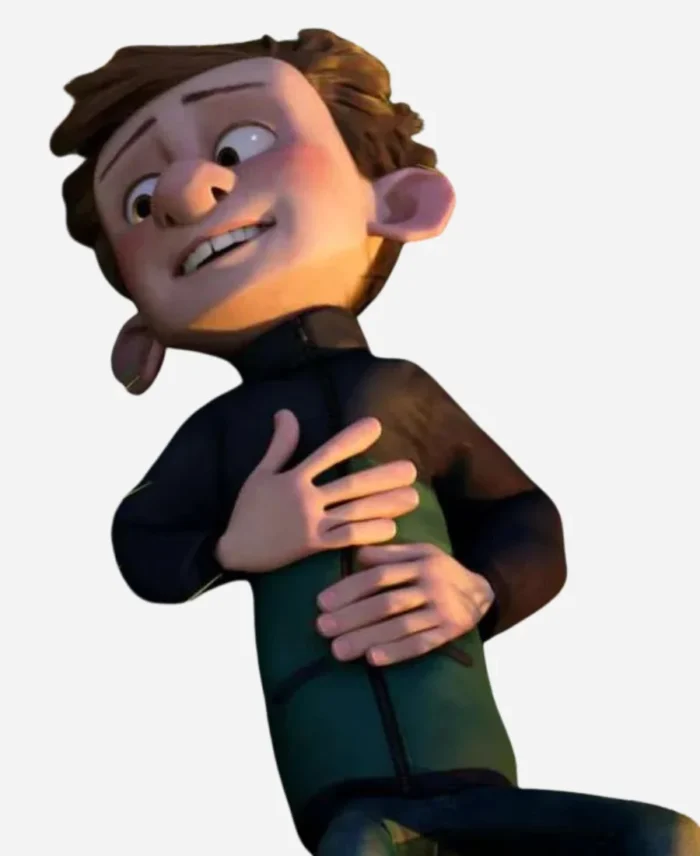 Ron’s Gone Wrong Barney Green and Black Puffer Jacket