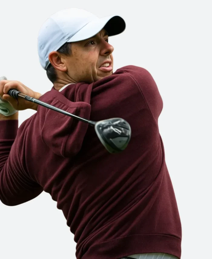 Rory McIlroy Amgen Irish Open Maroon Pullover Hoodie For Sale