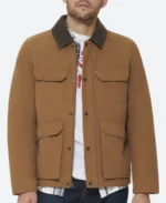 Sam Stackhouse Home Sweet Christmas 2024 Cameron Mathison Brown Jacket