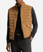 Sam Stackhouse Home Sweet Christmas 2024 Cameron Mathison Brown Vest