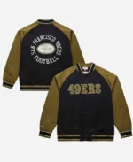 San Francisco 49ers Mitchell & Ness Double Clutch Raglan Jacket