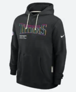 Tennessee Titans NFL Crucial Catch Nike Black 2025 Sideline Standard Issue Dri-FIT Hoodie