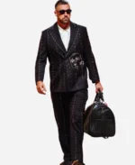 Travis Kelce Chiefs vs Chargers Black Suit