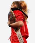 WWE Monday Night RAW 2025 Becky Lynch Red Leather Jacket For Sale
