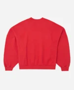 Willy Chavarria Diablo Hooligan Red Crewneck Sweatshirt