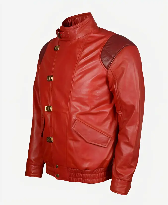Akira Kaneda Red Leather Jacket sec side