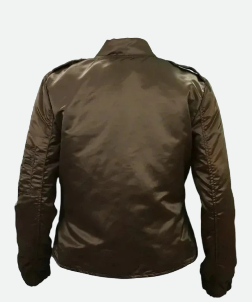 Jennifer Connelly Top Gun Maverick Brown Jacket Back